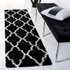 image:imageSAFAVIEH Area Rug 8x10  Dallas Shag Collection  Large  Beige amp Ivory Trellis Pattern NonShedding amp Easy Cleaning Plush Thick Pile Ideal for Living Room Bedroom Dining Space SGD257DBlackIvory