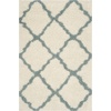 image:imageSAFAVIEH Area Rug 8x10  Dallas Shag Collection  Large  Beige amp Ivory Trellis Pattern NonShedding amp Easy Cleaning Plush Thick Pile Ideal for Living Room Bedroom Dining Space SGD257DIvoryLight Blue