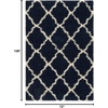 image:imageSAFAVIEH Area Rug 8x10  Dallas Shag Collection  Large  Beige amp Ivory Trellis Pattern NonShedding amp Easy Cleaning Plush Thick Pile Ideal for Living Room Bedroom Dining Space SGD257DNavyIvory