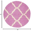 image:imageSAFAVIEH Area Rug 8x10  Dallas Shag Collection  Large  Beige amp Ivory Trellis Pattern NonShedding amp Easy Cleaning Plush Thick Pile Ideal for Living Room Bedroom Dining Space SGD257DPinkIvory