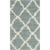 image:imageSAFAVIEH Area Rug 8x10  Dallas Shag Collection  Large  Beige amp Ivory Trellis Pattern NonShedding amp Easy Cleaning Plush Thick Pile Ideal for Living Room Bedroom Dining Space SGD257DSeafoamIvory