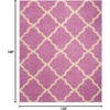 image:imageSAFAVIEH Area Rug 8x10  Dallas Shag Collection  Large  Beige amp Ivory Trellis Pattern NonShedding amp Easy Cleaning Plush Thick Pile Ideal for Living Room Bedroom Dining Space SGD257DPinkIvory
