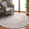 image:imageSAFAVIEH Area Rug 8x10  Ebony Collection  Large  Ivory amp Brown Traditional Design Ideal for Living Room Bedroom Office Dining Space EBN211TIvoryBrown