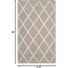 image:imageSAFAVIEH Area Rug 8x10  Natura Collection  Large  Ivory amp Ivory Handmade Wool amp Viscose Ideal for Living Room Bedroom Dining Space NAT310AGrey