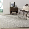 image:imageSAFAVIEH Area Rug 8x10  Natura Collection  Large  Ivory amp Ivory Handmade Wool amp Viscose Ideal for Living Room Bedroom Dining Space NAT310ASilverIvory
