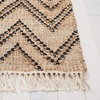 image:imageSAFAVIEH Area Rug 8x10  Natural Fiber Collection  Large  Black amp Natural Handmade Flat Weave Jute amp Wool Boho Farmhouse Tassel Fringe Ideal for Living Room Bedroom Dining Space NF223ZBlackNatural