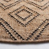image:imageSAFAVIEH Area Rug 8x10  Natural Fiber Collection  Large  Black amp Natural Handmade Flat Weave Jute amp Wool Boho Farmhouse Tassel Fringe Ideal for Living Room Bedroom Dining Space NF223ZBlackNatural