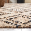 image:imageSAFAVIEH Area Rug 8x10  Natural Fiber Collection  Large  Black amp Natural Handmade Flat Weave Jute amp Wool Boho Farmhouse Tassel Fringe Ideal for Living Room Bedroom Dining Space NF223ZBlackNatural