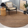 image:imageSAFAVIEH Area Rug 8x10  Natural Fiber Collection  Large  Natural amp Brown Flat Weave Jute Ideal for Living Room Bedroom Dining Space NFB676TNaturalBrown