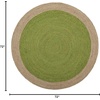 image:imageSAFAVIEH Area Rug 9 Round  Natural Fiber Collection  Natural Brown Handmade Jute Braided Border Design NF801NGreenNatural