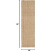 image:imageSAFAVIEH Area Rug 9x12  Natural Fiber Collection  Large  Natural Brown Handmade Jute Basketweave Design NF401ANatural