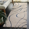 image:imageSAFAVIEH Florida Shag Collection Area Rug  8 x 10 Light Blue amp Cream NonShedding amp Easy Care 12inch Thick Ideal for High Traffic Areas in Living Room Bedroom SG4716011CreamBlue