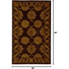 image:imageSAFAVIEH Heritage Collection 5 x 8 Black HG314A Handmade Traditional Oriental Premium Wool Area RugMaroon