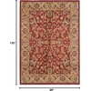 image:imageSAFAVIEH Mahal Collection Area Rug  51 x 77 Red amp Natural Traditional Oriental Design NonShedding amp Easy Care Ideal for High Traffic Areas in Living Room Bedroom MAH699ARedNatural