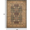 image:imageSAFAVIEH Mahal Collection Area Rug  51 x 77 Red amp Natural Traditional Oriental Design NonShedding amp Easy Care Ideal for High Traffic Areas in Living Room Bedroom MAH697ANavyNatural