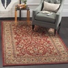 image:imageSAFAVIEH Mahal Collection Area Rug  51 x 77 Red amp Natural Traditional Oriental Design NonShedding amp Easy Care Ideal for High Traffic Areas in Living Room Bedroom MAH699ARedNatural