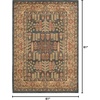 image:imageSAFAVIEH Mahal Collection Area Rug  51 x 77 Red amp Natural Traditional Oriental Design NonShedding amp Easy Care Ideal for High Traffic Areas in Living Room Bedroom MAH697ANavyNatural