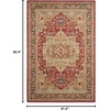 image:imageSAFAVIEH Mahal Collection Area Rug  8 x 10 Natural amp Navy Traditional Oriental Design NonShedding amp Easy Care Ideal for High Traffic Areas in Living Room Bedroom MAH625BNaturalNavy
