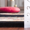 image:imageSAFAVIEH Naples Collection Area Rug  8 x 10 Black amp Ivory Handmade Wool Oriental Pattern Ideal for Living Room Bedroom Dining Space Home Office NA901Z8BlackIvory