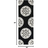 image:imageSAFAVIEH Soho Collection 8 Round Light GreyIvory SOH732K Handmade Premium Wool amp Viscose Area RugBlackIvory