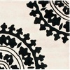 image:imageSAFAVIEH Soho Collection 8 Round Light GreyIvory SOH732K Handmade Premium Wool amp Viscose Area RugBrownGreen