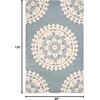 image:imageSAFAVIEH Soho Collection 8 Round Light GreyIvory SOH732K Handmade Premium Wool amp Viscose Area RugLight GreyIvory