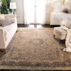 image:imageSAFAVIEH Vintage Collection Area Rug  6 Round Warm Beige Oriental Medallion Distressed Viscose Design Ideal for High Traffic Areas in Living Room Bedroom VTG113660Warm Beige