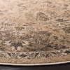 image:imageSAFAVIEH Vintage Collection Area Rug  6 Round Warm Beige Oriental Medallion Distressed Viscose Design Ideal for High Traffic Areas in Living Room Bedroom VTG113660Warm Beige