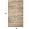 image:imageSAFAVIEH Vintage Collection Area Rug  6 Round Warm Beige Oriental Medallion Distressed Viscose Design Ideal for High Traffic Areas in Living Room Bedroom VTG113660Warm Beige