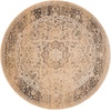 image:imageSAFAVIEH Vintage Collection Area Rug  6 Round Warm Beige Oriental Medallion Distressed Viscose Design Ideal for High Traffic Areas in Living Room Bedroom VTG113660Warm Beige