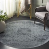 image:imageSAFAVIEH Vintage Collection Area Rug  6 Round Warm Beige Oriental Medallion Distressed Viscose Design Ideal for High Traffic Areas in Living Room Bedroom VTG113660Spruce