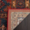 image:imageSAFAVIEH Vintage Hamadan Collection Area Rug  67 Round Dark Grey amp Ivory Traditional Persian Design NonShedding amp Easy to Clean Ideal for Living Room Bedroom Dining Space VTH214MOrangeBlue