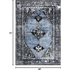 image:imageSAFAVIEH Vintage Hamadan Collection Area Rug  8 x 10 Orange amp Multi Oriental Traditional Persian Design NonShedding amp Easy Care Ideal for High Traffic Areas in Living Room Bedroom VTH217BBlueGrey