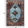 image:imageSAFAVIEH Vintage Hamadan Collection Area Rug  8 x 10 Orange amp Multi Oriental Traditional Persian Design NonShedding amp Easy Care Ideal for High Traffic Areas in Living Room Bedroom VTH217BRedLight Blue