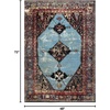 image:imageSAFAVIEH Vintage Hamadan Collection Area Rug  8 x 10 Orange amp Multi Oriental Traditional Persian Design NonShedding amp Easy Care Ideal for High Traffic Areas in Living Room Bedroom VTH217BRedLight Blue