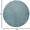 image:imageSAFAVIEH Vision Collection Area Rug  5 Round Aqua Modern Ombre Design NonShedding amp Easy to Clean Ideal for Living Room Bedroom Dining Space VSN606B