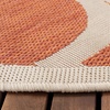 image:imageSAFAVIEH Washable Rug Outdoor Courtyard Collection  53 Round Terracotta NonShedding amp Easy Cleaning Ideal for Patio Backyard Mudroom CY6243241