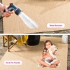 image:imageSAFAVIEH Washable Rug Outdoor Courtyard Collection  8 x 10 Light Blue amp Light Grey NonShedding amp Easy Cleaning Ideal for Patio Backyard Mudroom DIning Space CY865337121NaturalCream