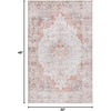 image:imageSAFAVIEH Washable Rug Tucson Collection  5 x 8 Aqua amp Light Blue Slip Resistant amp Easy to Clean Ideal for Living Room Bedroom Dining Space TSN105JLight GreyRust