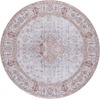 image:imageSAFAVIEH Washable Rug Tucson Collection  5 x 8 Aqua amp Light Blue Slip Resistant amp Easy to Clean Ideal for Living Room Bedroom Dining Space TSN105JLight GreyRust
