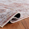 image:imageSAFAVIEH Washable Rug Tucson Collection  5 x 8 Aqua amp Light Blue Slip Resistant amp Easy to Clean Ideal for Living Room Bedroom Dining Space TSN105JLight GreyRust