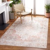 image:imageSAFAVIEH Washable Rug Tucson Collection  5 x 8 Aqua amp Light Blue Slip Resistant amp Easy to Clean Ideal for Living Room Bedroom Dining Space TSN105JLight GreyRust