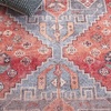 image:imageSAFAVIEH Washable Rug Vintage Serapi Collection  8 x 10 Red amp Blue Slip Resistant amp Easy to Clean Ideal for Living Room Bedroom Home Office Dining Space VSP602QRedBlue