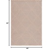 image:imageSafavieh Area Rug 8x10  Aspect Collection  Large  Natural Jute amp Cotton Trellis Pattern Ideal for Living Room Bedroom Office Dining Space APE406BNatural