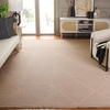 image:imageSafavieh Area Rug 8x10  Aspect Collection  Large  Natural Jute amp Cotton Trellis Pattern Ideal for Living Room Bedroom Office Dining Space APE406BNatural