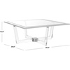 image:imageSafavieh Couture Home Hermina Glam Silver Acrylic Glass Top Coffee Table