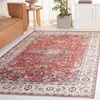 image:imageSafavieh Washable Rug Arizona Collection  8 x 10 Rust amp Aqua Slip Resistant amp Easy to Clean Ideal for Living Room Bedroom Home Office Dining Space ARZ126QRustBeige