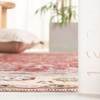 image:imageSafavieh Washable Rug Arizona Collection  8 x 10 Rust amp Aqua Slip Resistant amp Easy to Clean Ideal for Living Room Bedroom Home Office Dining Space ARZ126QRustBeige