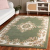 image:imageSAFAVIEH Area Rug 8x10  Aubusson Collection  Large  Olive amp Ivory Handmade Wool Ideal for Living Room Bedroom Dining Space AUB301XGreenIvory