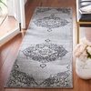image:imageSAFAVIEH Area Rug 8x10  Brentwood Collection  Large  Grey amp Ivory Medallion Distressed Design NonShedding amp Easy Cleaning Ideal for Living Room Bedroom Office Dining Space BNT802FSilverBlack